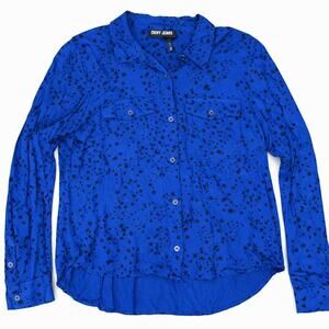 Dkny y2k style royal blue black stars sky Elevated Basic